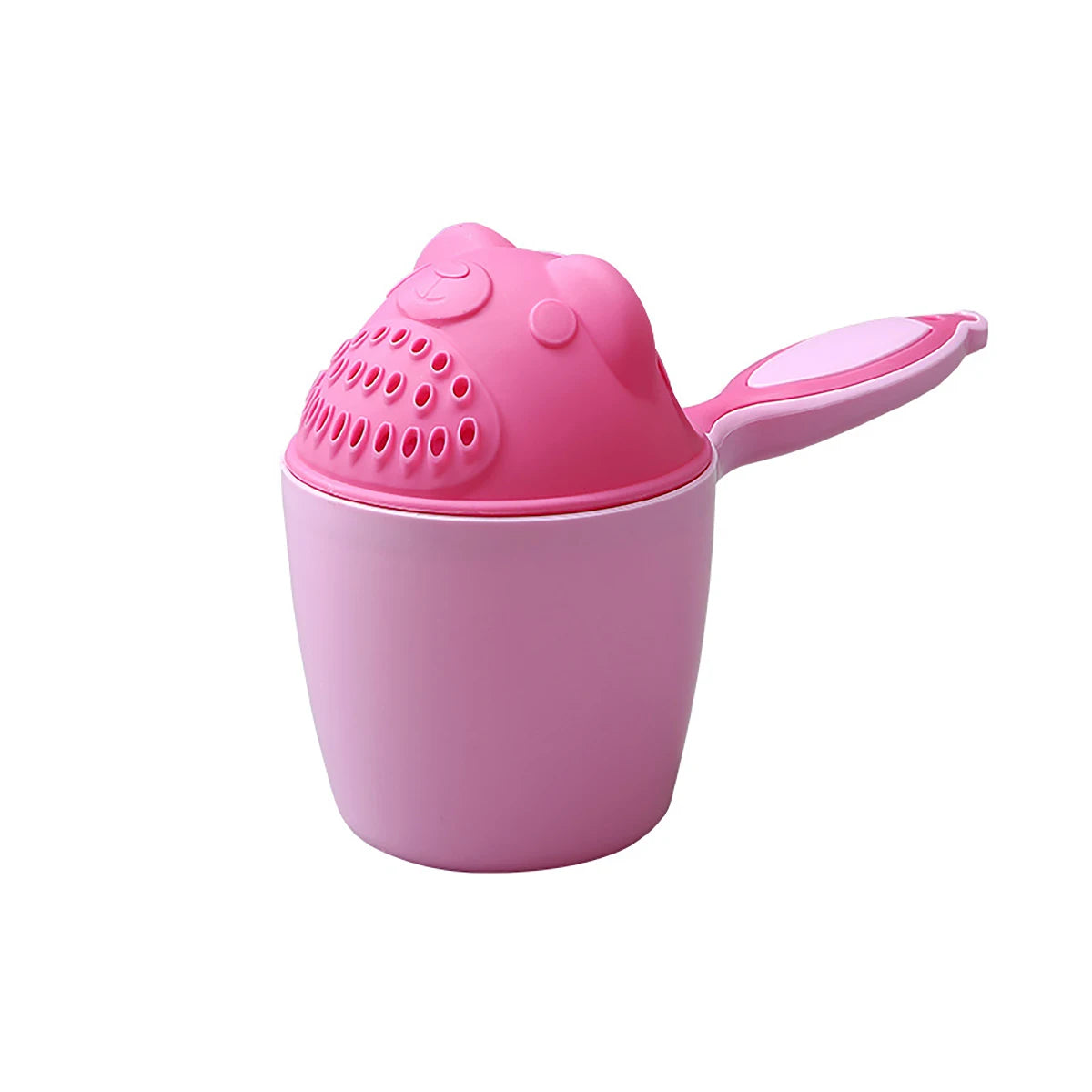 Tasse de bain pour bébé avec un joli dessin animé : un lavage de cheveux doux et amusant
